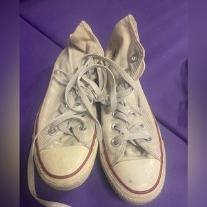 High top converse white